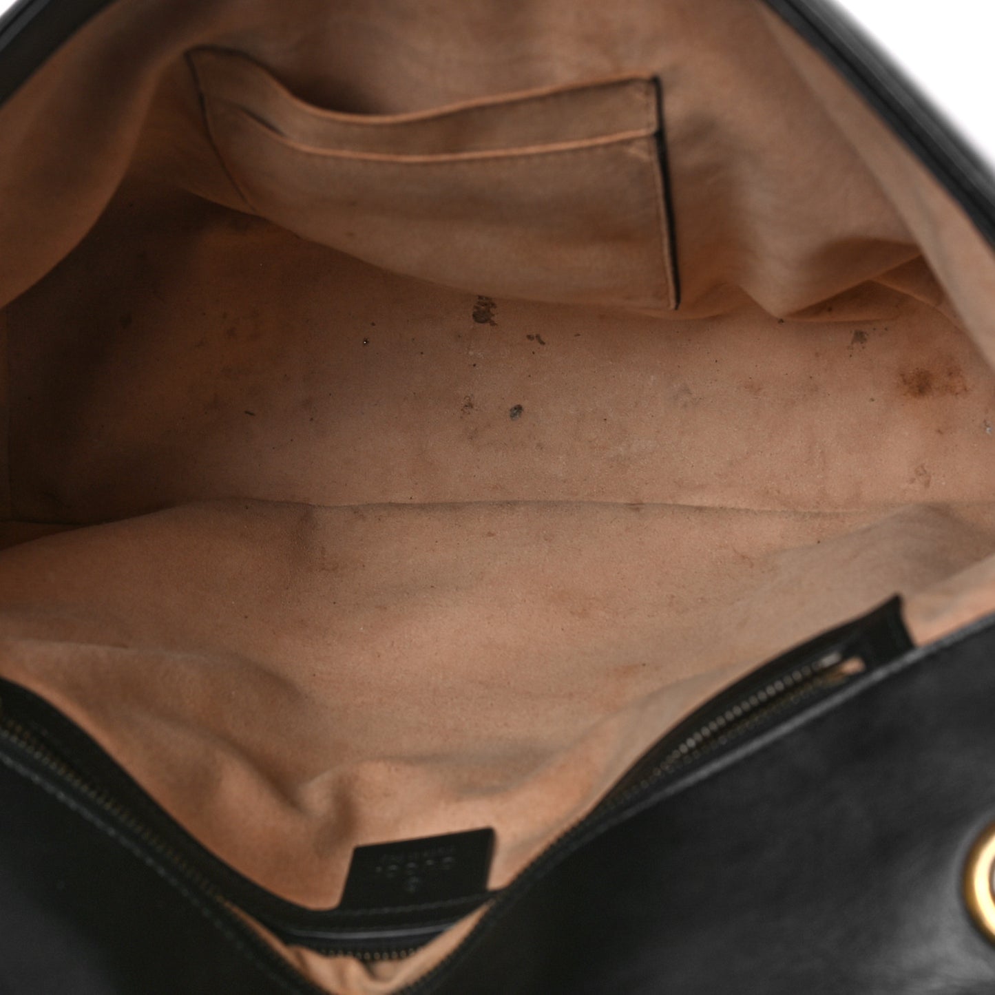 Calfskin Matelasse Large GG Marmont Shoulder Bag Black