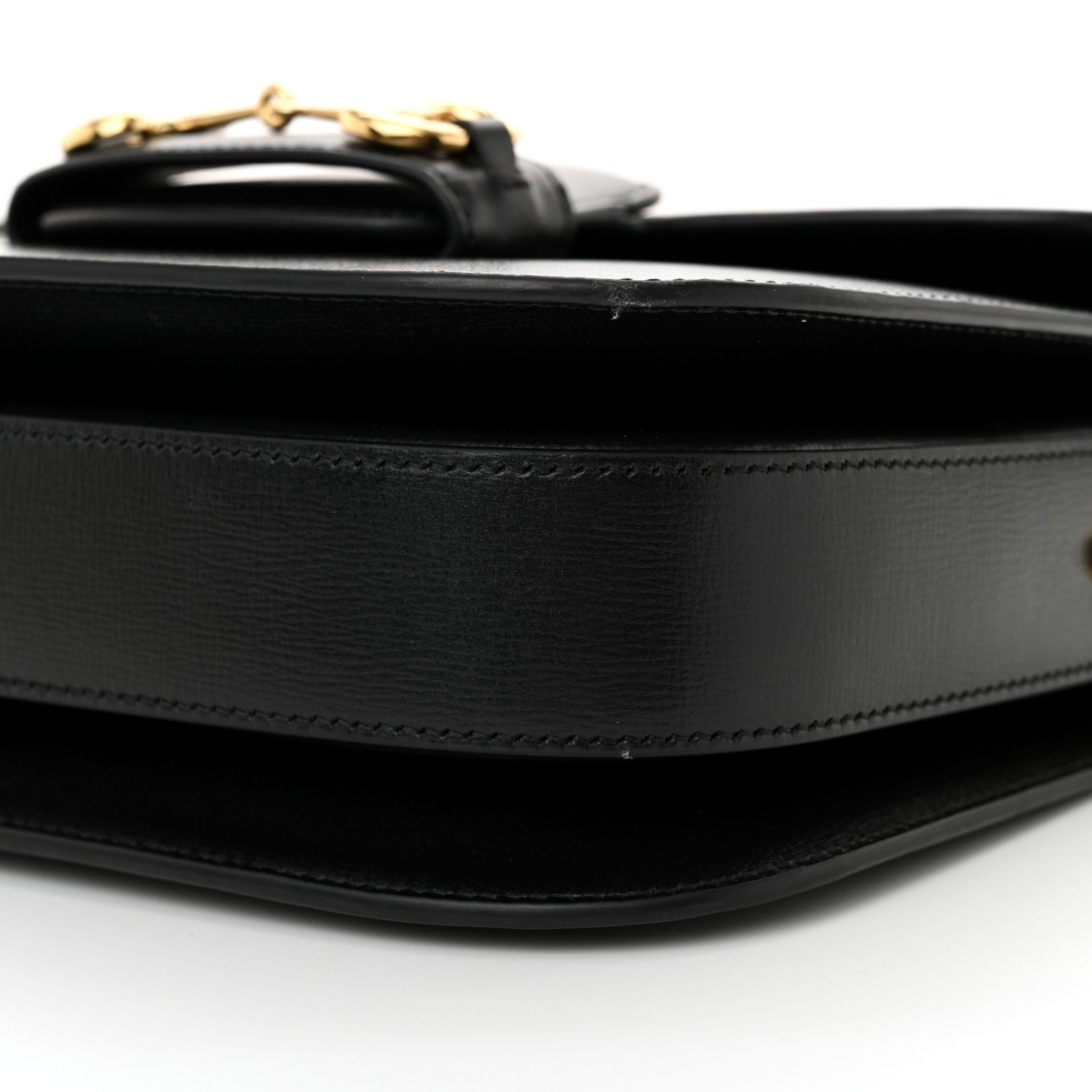 Gucci Azalea Calfskin Horsebit 1955 Shoulder Bag Black 10 of 11