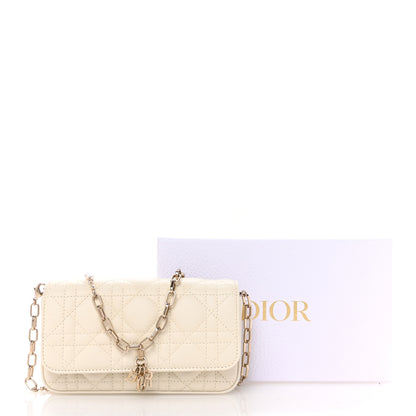Christian Dior Lambskin Cannage Dior Talk Phone Pouch Latte 12 of 12