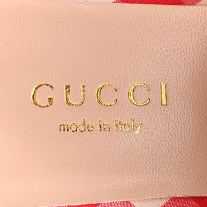 Gucci Cotton Gingham Womens Princetown Slippers 36 White Red 8 of 12