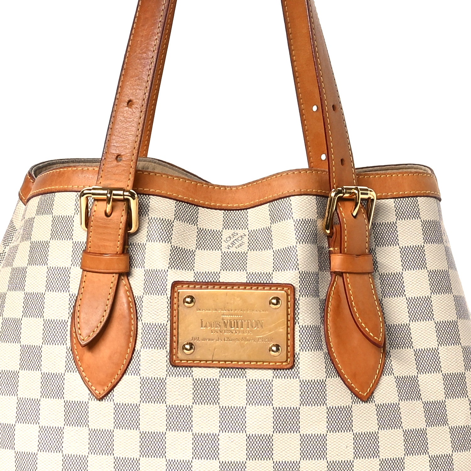 Louis Vuitton Damier Azur Hampstead MM 7 of 11