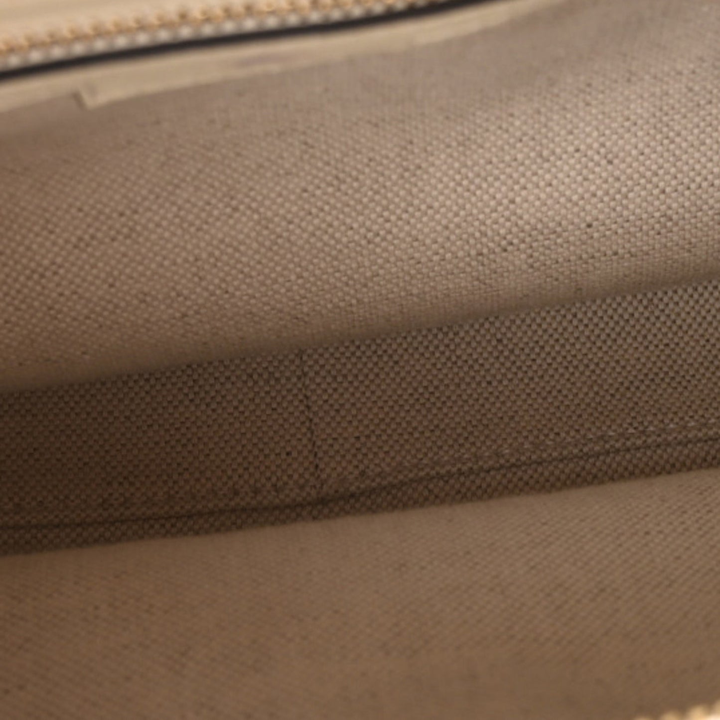 Aria Calfskin Web Large Attache Shoulder Bag Beige