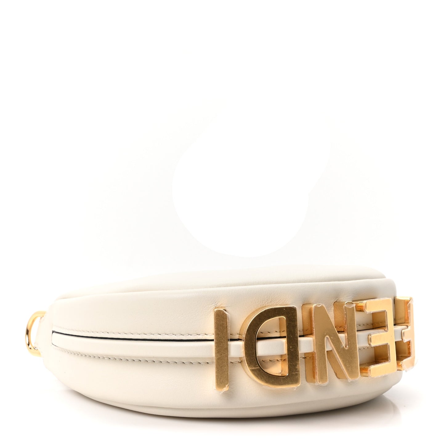Vitello Grace Matte Nano Fendigraphy Hobo Charm White Ice
