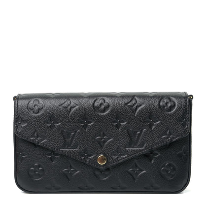 Louis Vuitton Empreinte Pochette Felicie Chain Wallet Black 1 of 5