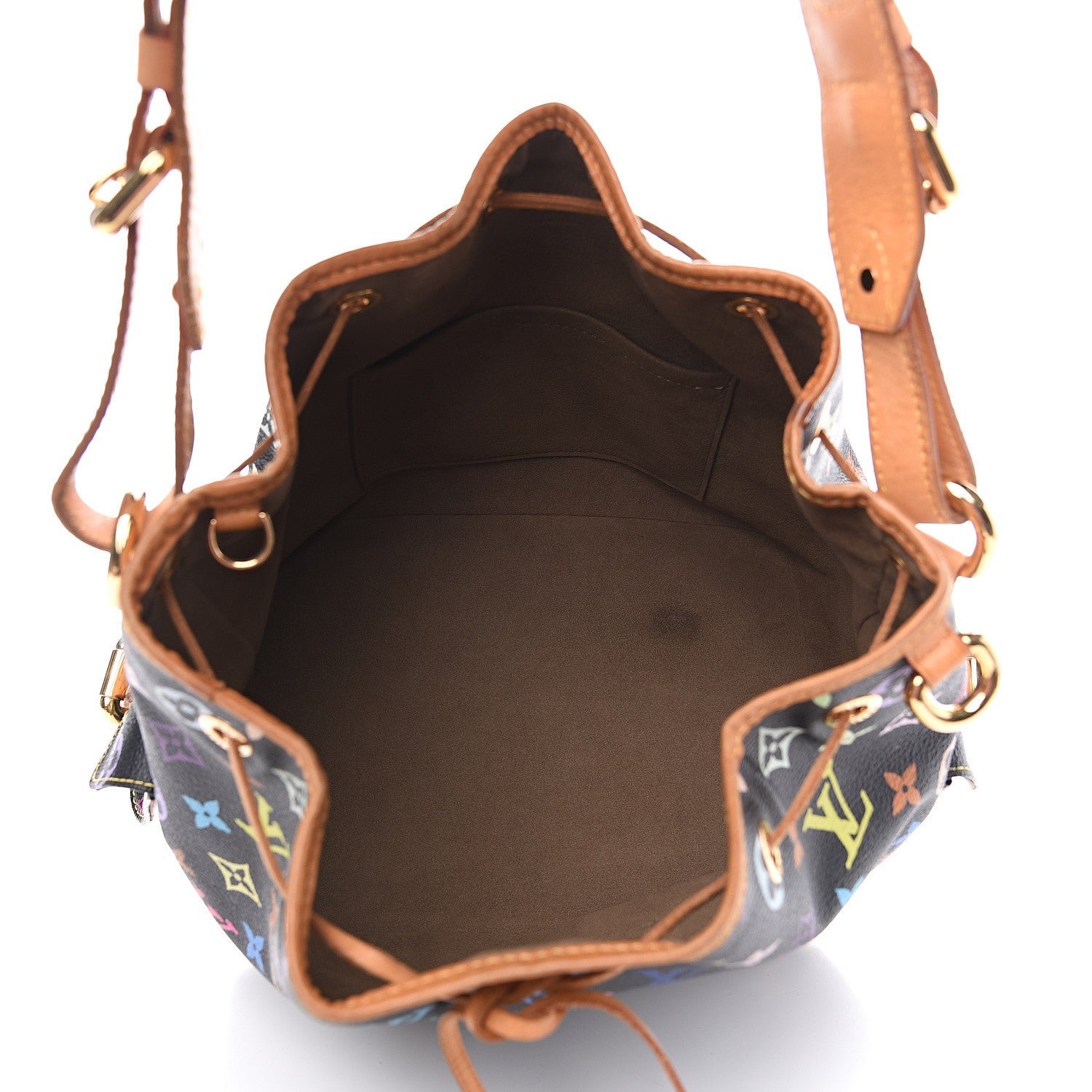 Louis Vuitton Monogram Multicolor Petit Noe Black 4 of 14
