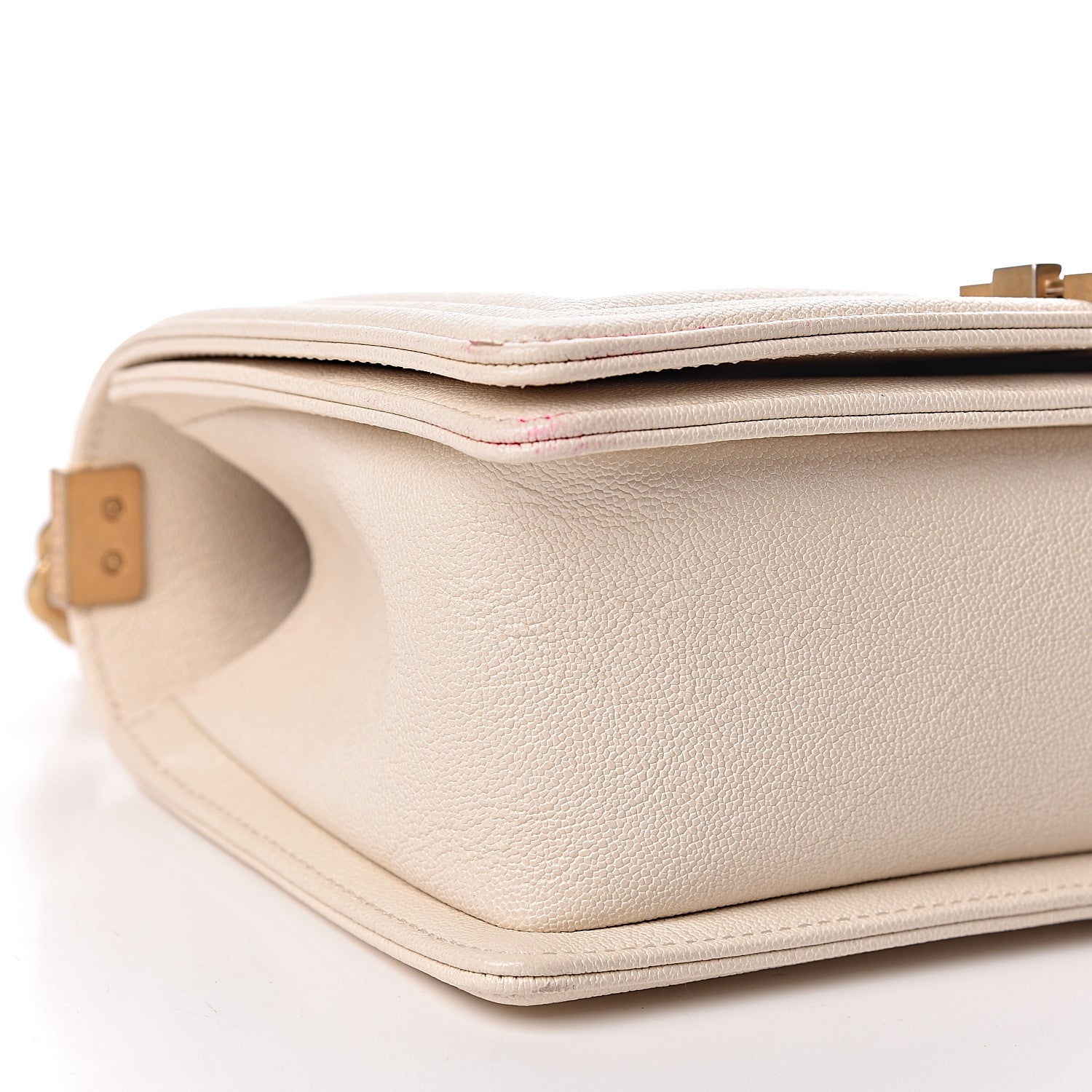 Chanel Caviar Quilted Medium Boy Flap Ivory 10 of 11