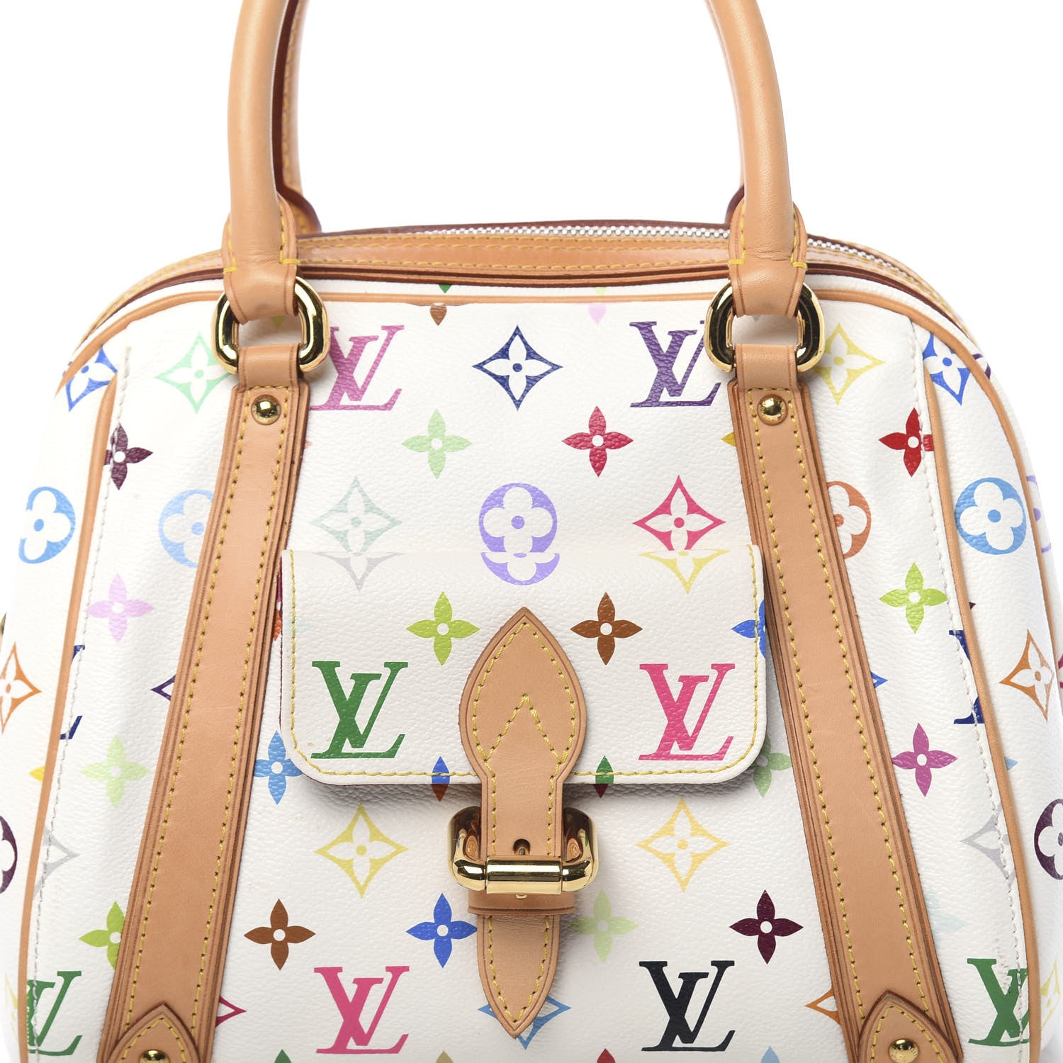 Louis Vuitton Monogram Multicolor Priscilla White 12 of 15