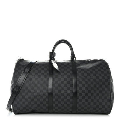 Louis Vuitton Damier Graphite Keepall Bandouliere 55 1 of 12
