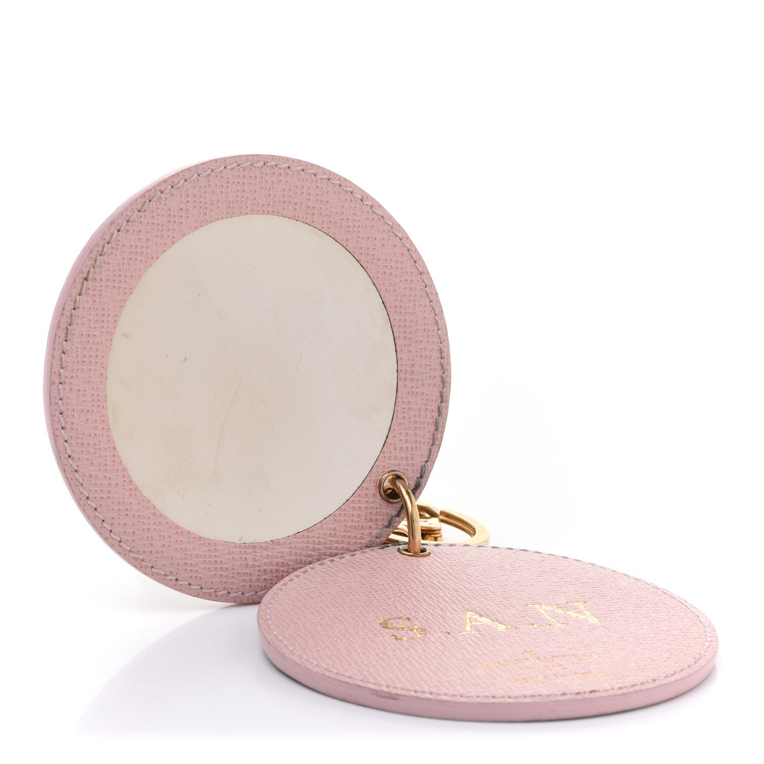 Louis Vuitton Monogram LV Mirror Bag Charm Key Holder Rose Ballerine 4 of 8