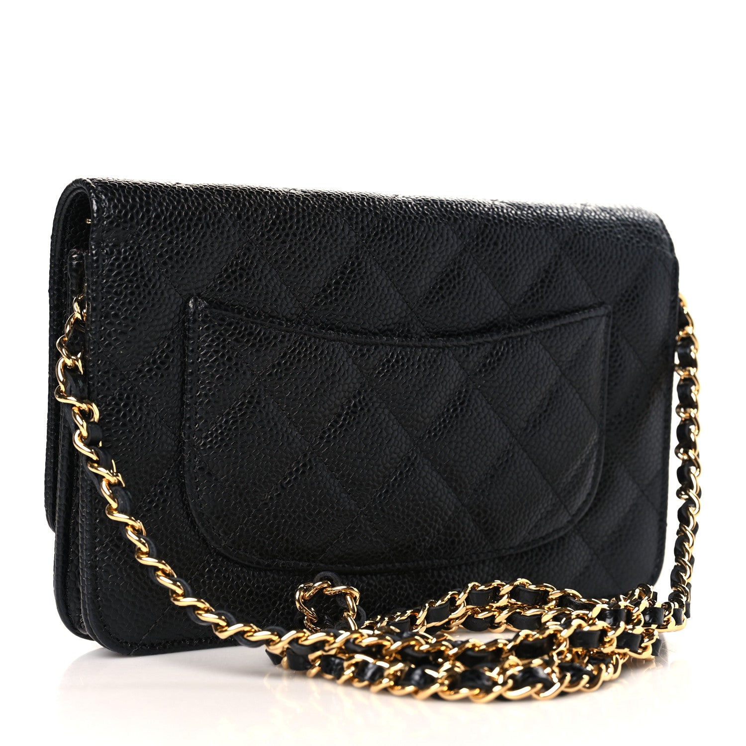 Chanel Caviar Quilted Wallet on Chain WOC Black 3 of 10