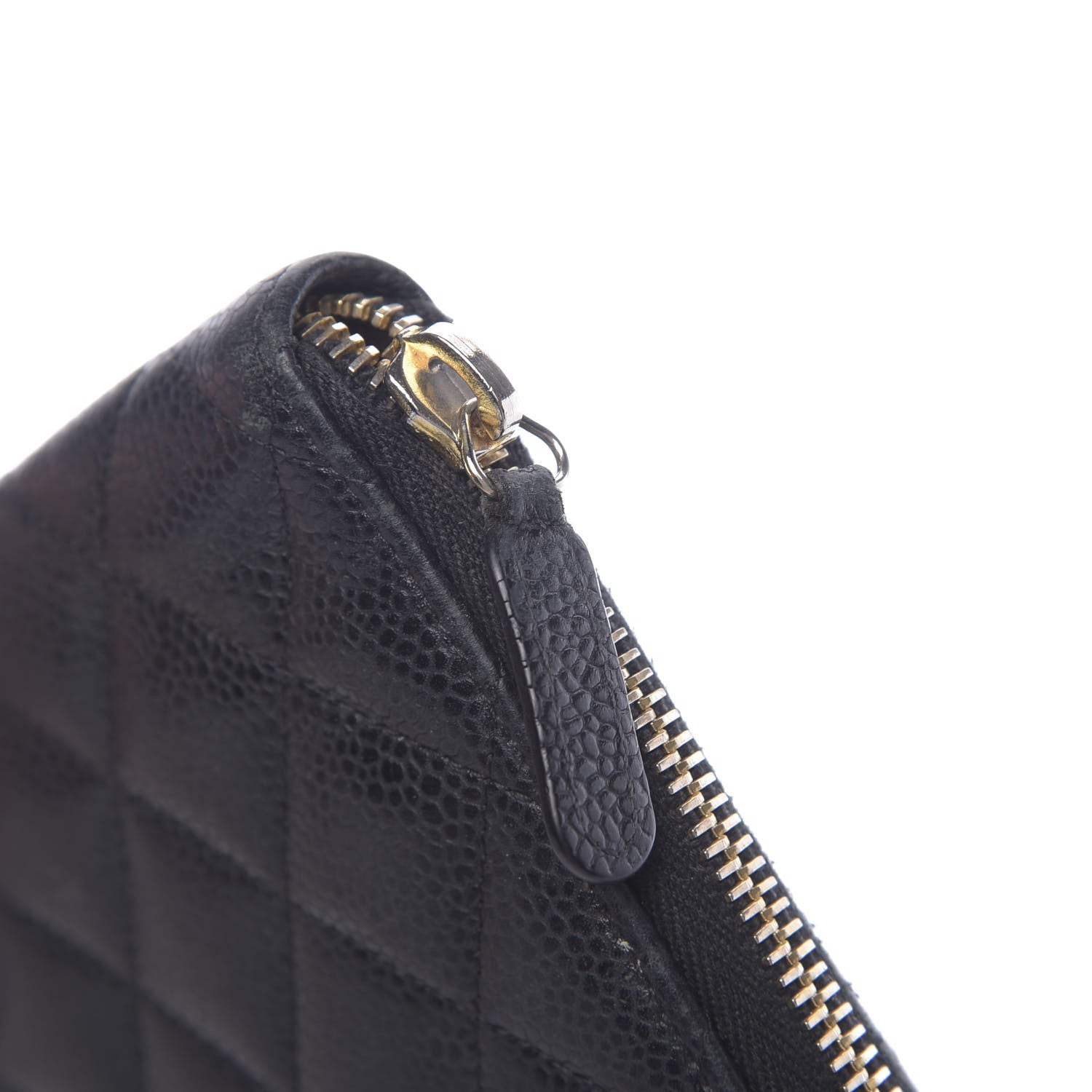 Chanel Caviar Quilted Large Zip Around Organizer Wallet Black 10 of 11