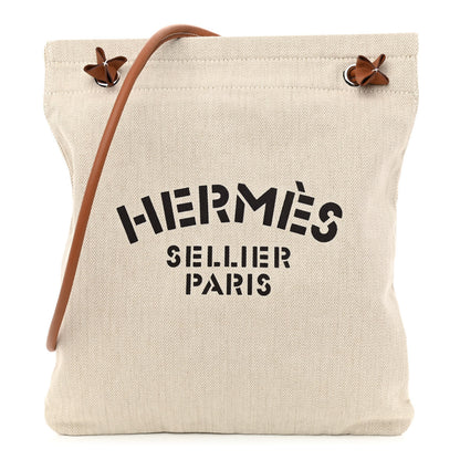 Hermes Canvas Swift Aline Grooming Bag Gold 1 of 11