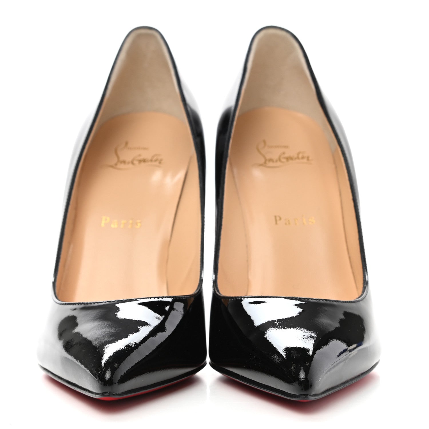 Christian Louboutin Patent Pigalle 100 Pumps 38 Black 2 of 8