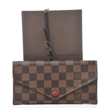 Louis Vuitton Damier Ebene Josephine Wallet Red 10 of 10