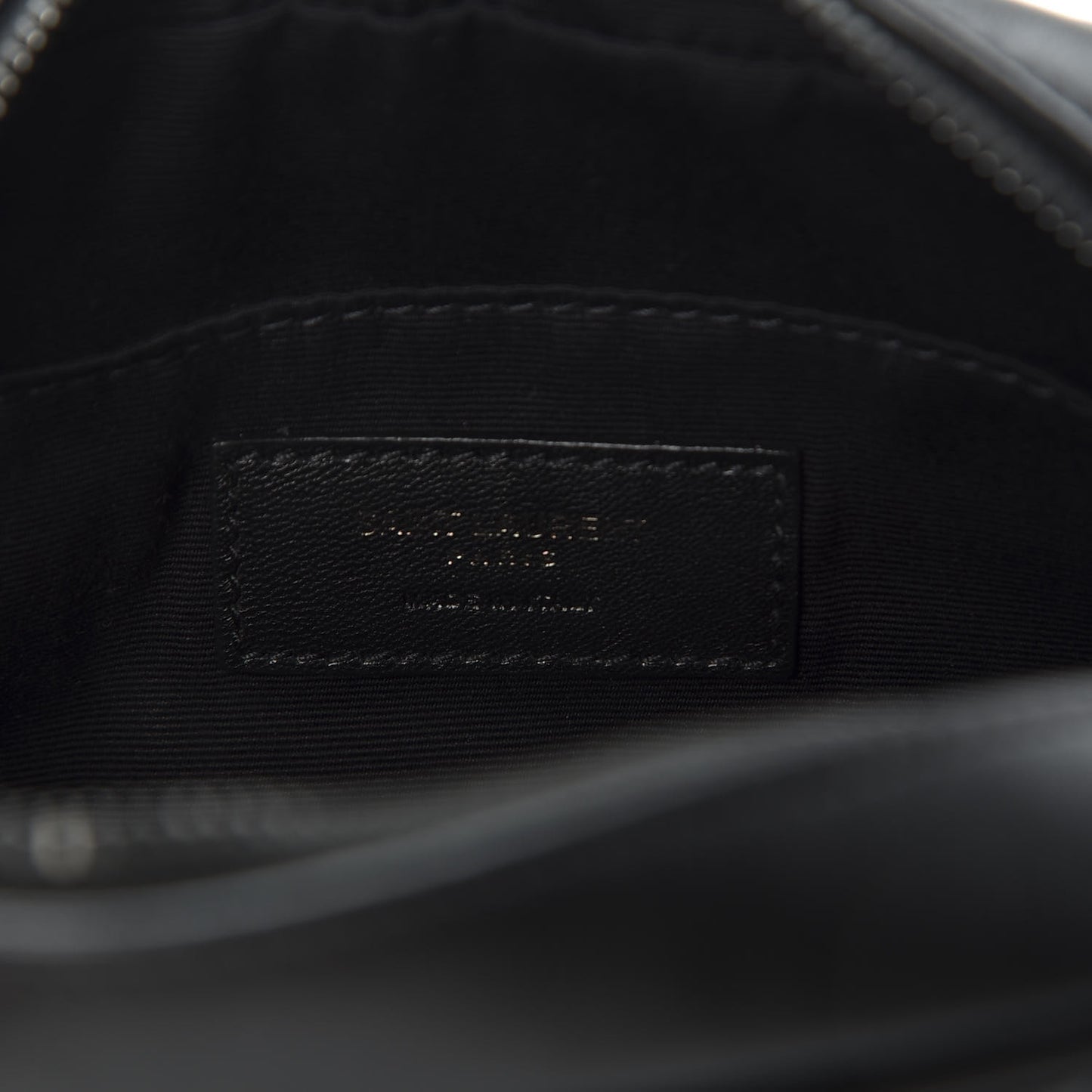 Calfskin Matelasse Monogram Lou Belt Bag Black