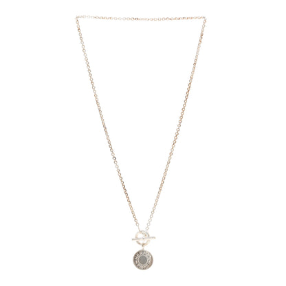 Hermes Sterling Silver Amulettes H Confettis Pendant Necklace 3 of 4