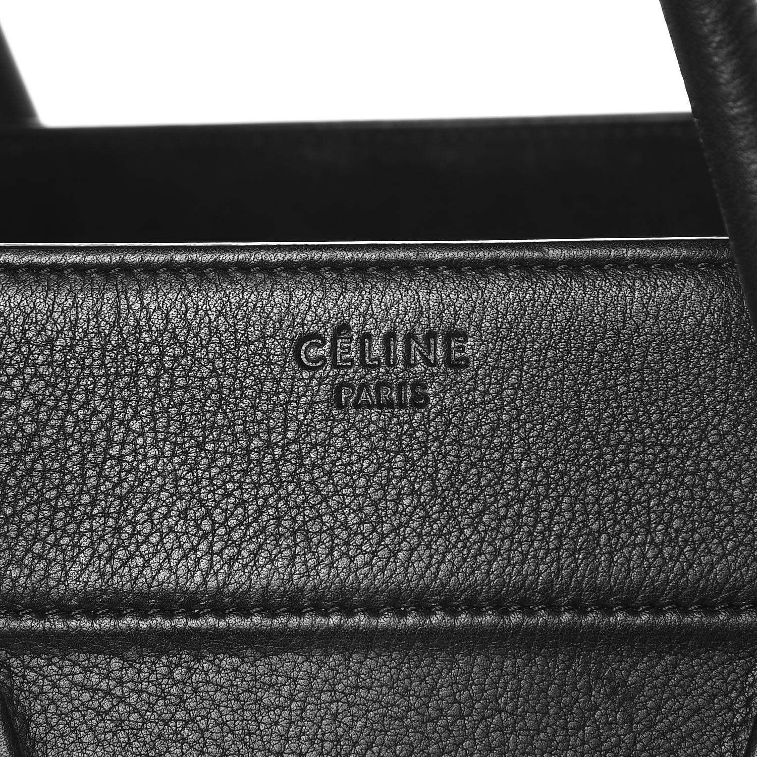 Celine Supple Calfskin Medium Phantom Luggage Black 6 of 9
