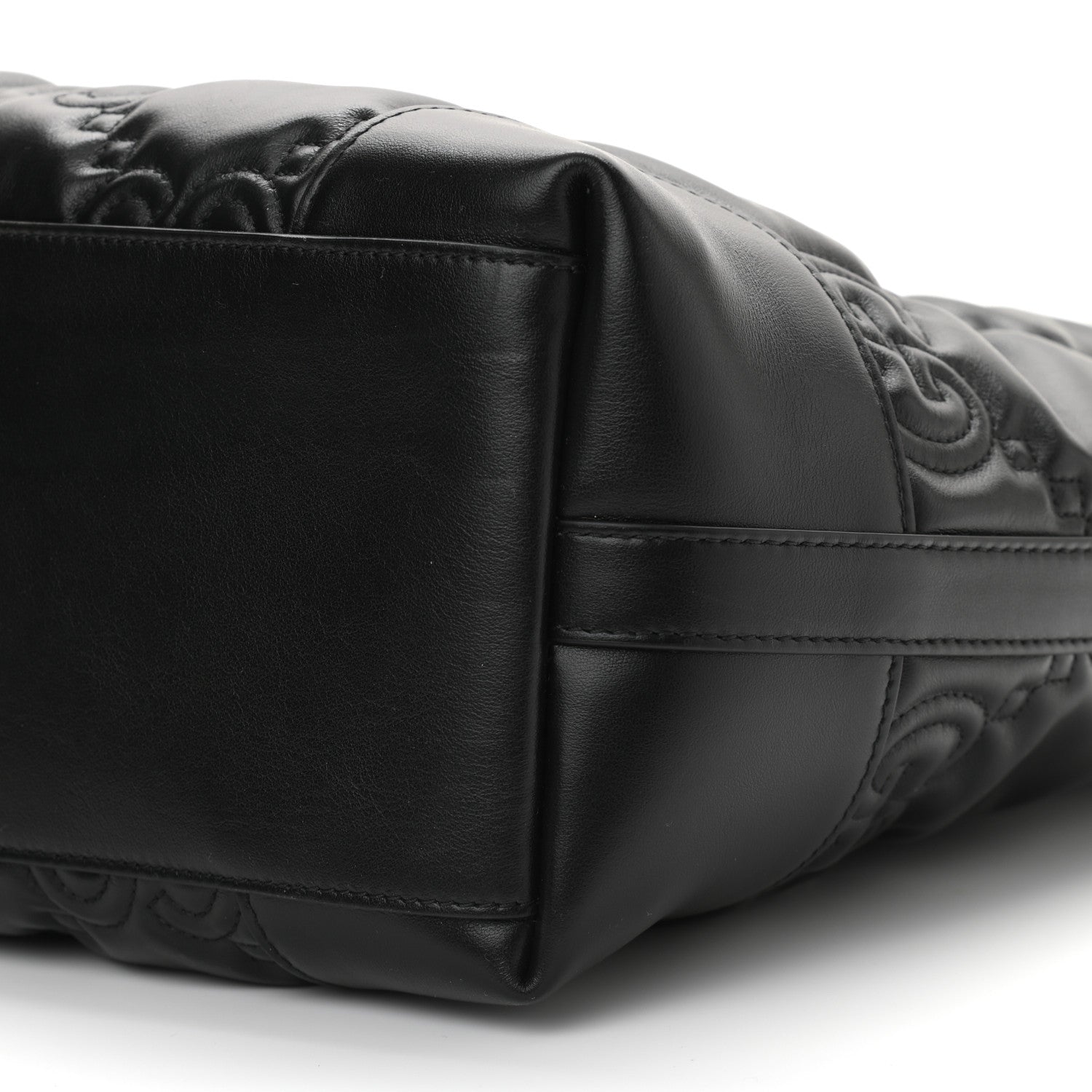 Gucci Calfskin GG Matelasse Medium Ophidia Shopping Tote Black 10 of 10