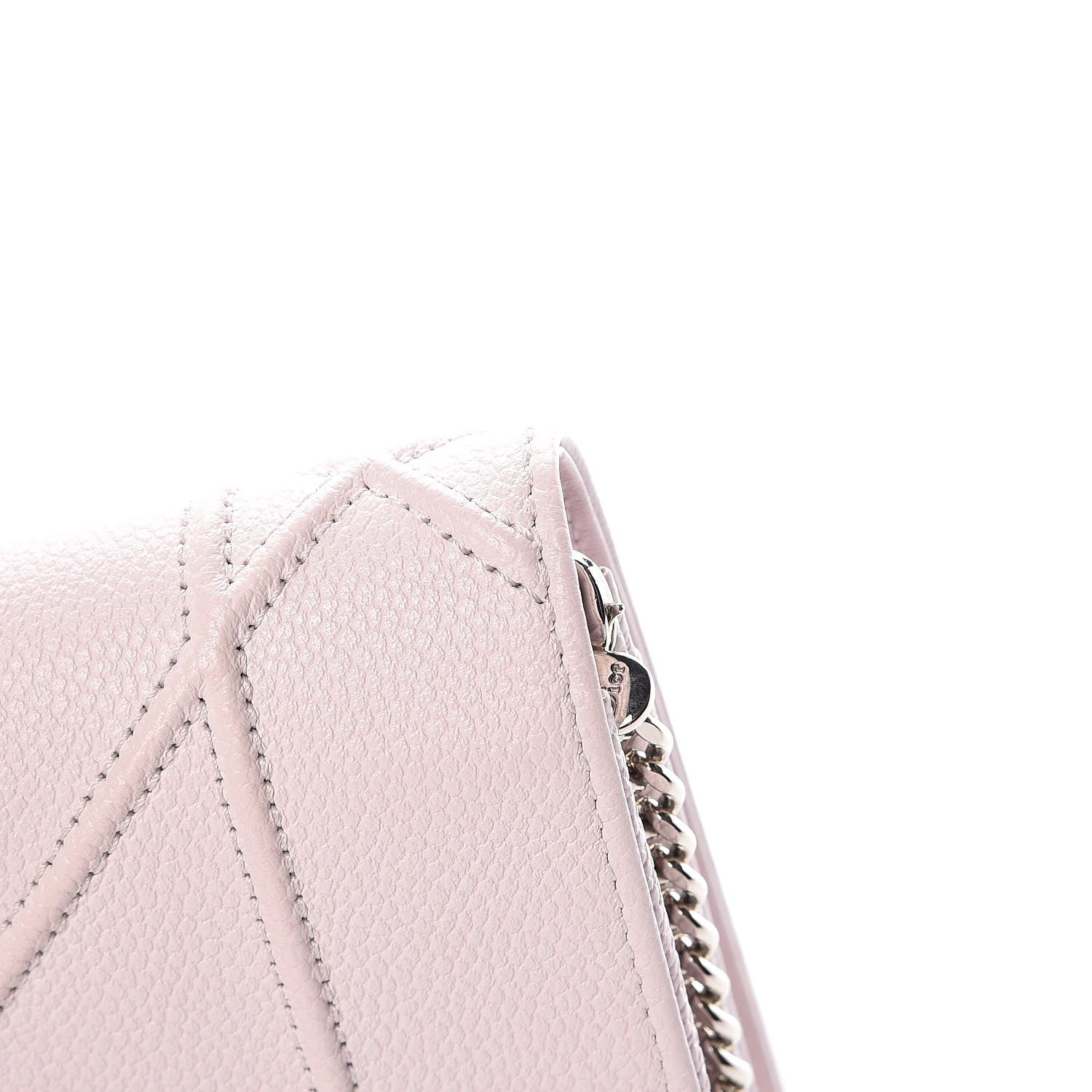 Christian Dior Grained Calfskin Diorama Croisiere Chain Wallet Pink 16 of 16