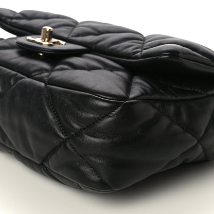 Chanel Calfskin Quilted Medium Bubbly Flap Black 10 of 13
