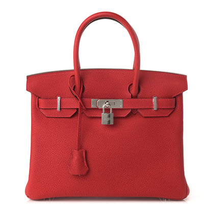 Hermes Togo Birkin 30 Rouge Casaque 1 of 10