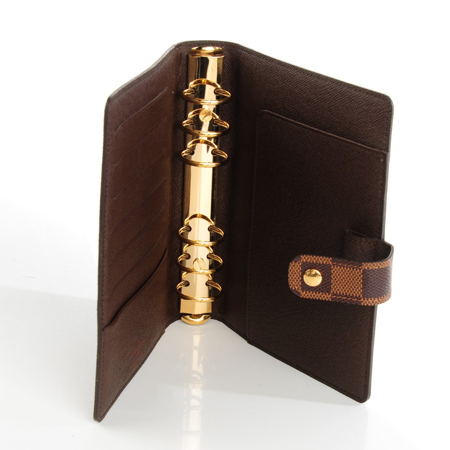 Damier Ebene Medium Ring Agenda Cover