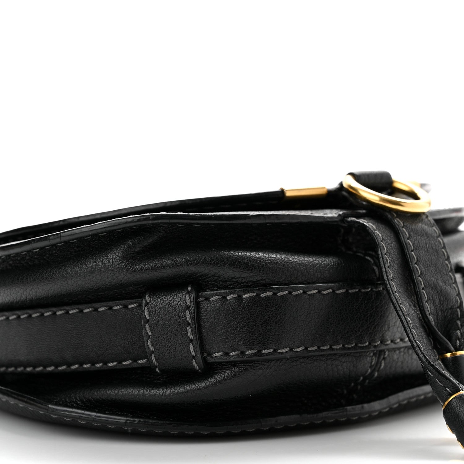 Chloe Calfskin Mini Marcie Round Crossbody Bag Black 9 of 10
