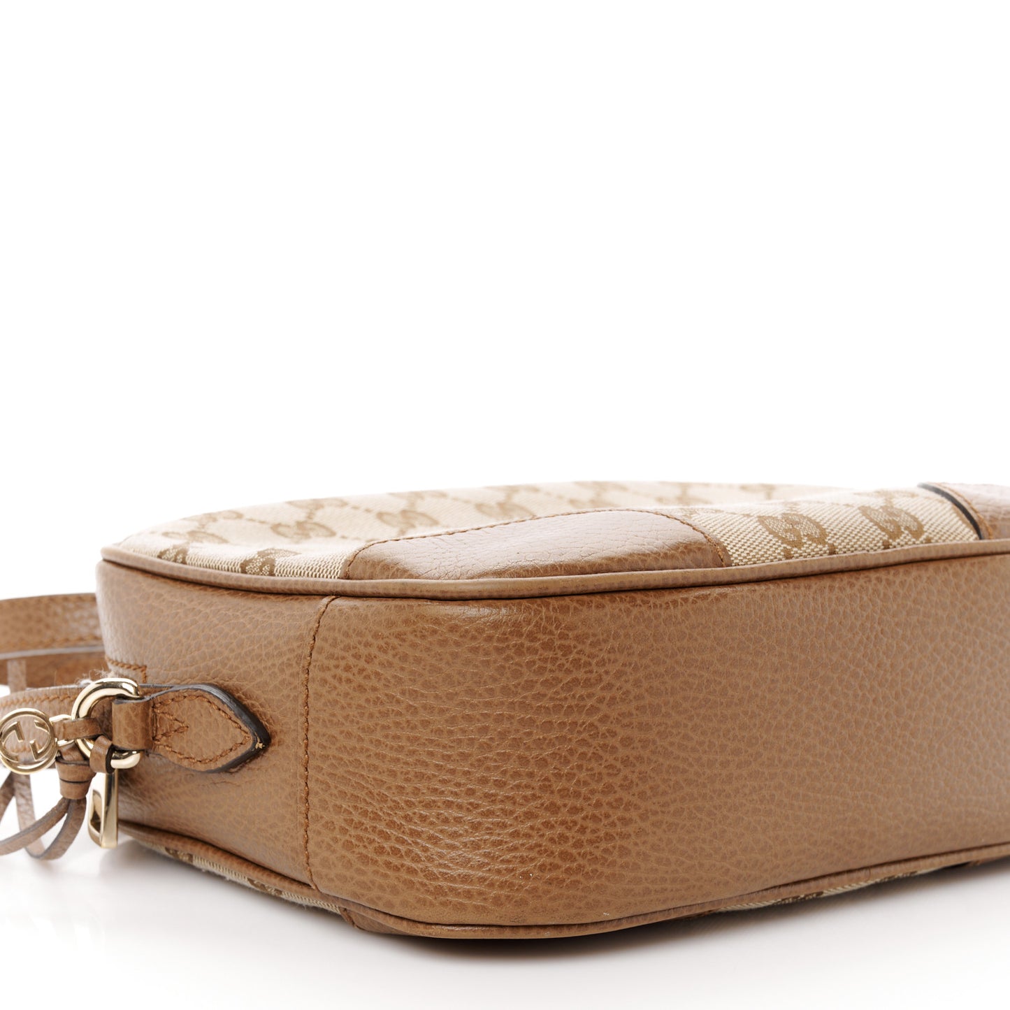 Monogram Mini Bree Messenger Bag Beige Tabacco