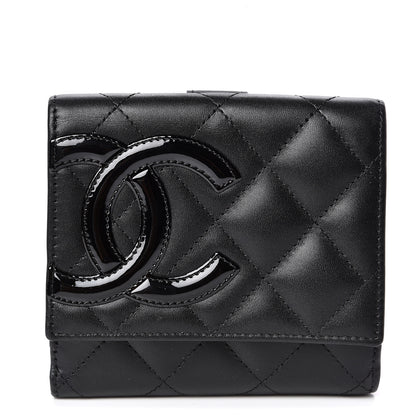 Chanel Calfskin Quilted Cambon Business Card Holder Black 1 of 9