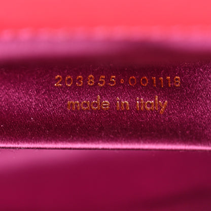 Saint Laurent Textured Patent Monogram Large Belle De Jour Clutch Fuchsia 7 of 11