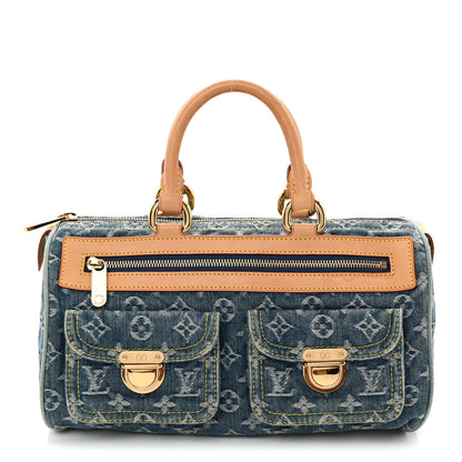 Louis Vuitton Monogram Denim Neo Speedy Blue 1 of 10