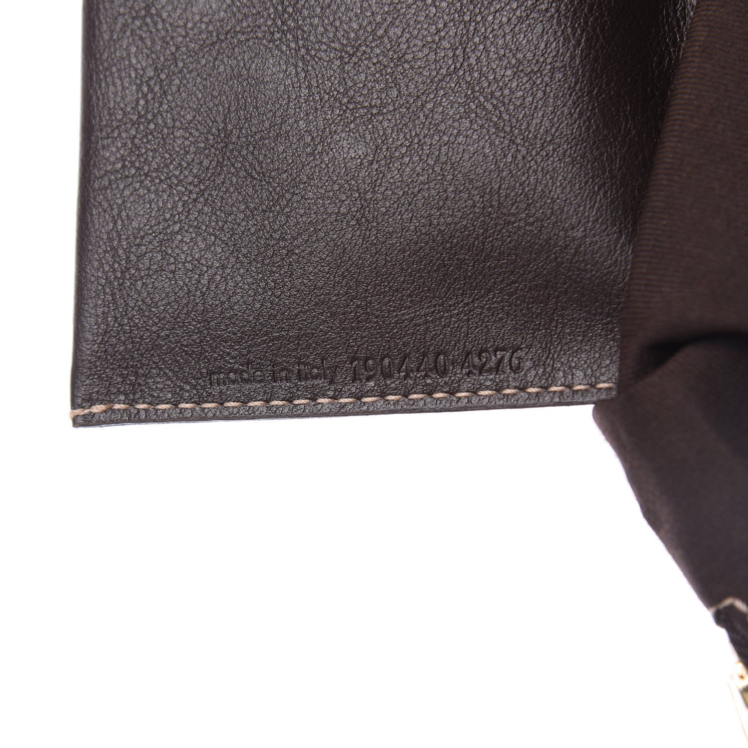 Gucci Crystal Monogram Zip Around Coin Purse Wallet Dark Brown 8 of 10