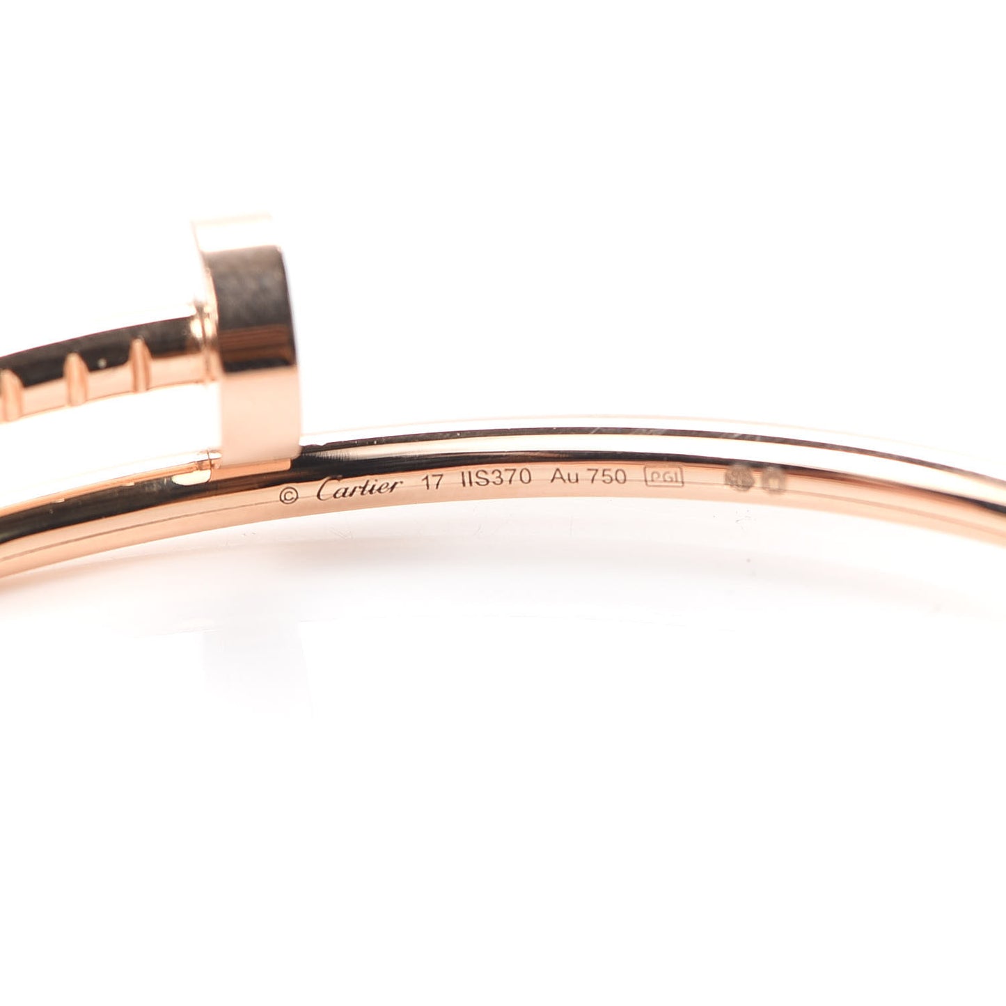 18K Pink Gold Small Juste Un Clou Bracelet 17
