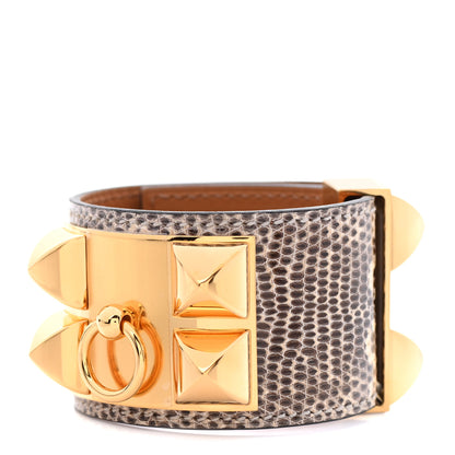 Hermes Lizard Collier De Chien CDC Bracelet T2 Ombre 1 of 7