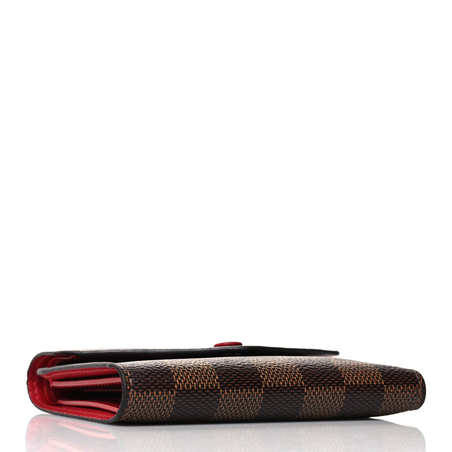 Damier Ebene Victorine Wallet Red