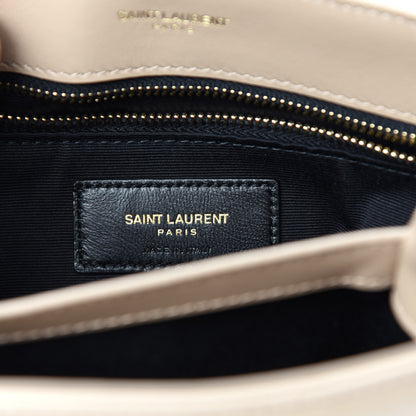 Saint Laurent Calfskin Y Quilted Monogram Toy Loulou Crossbody Bag Dark Beige 8 of 12