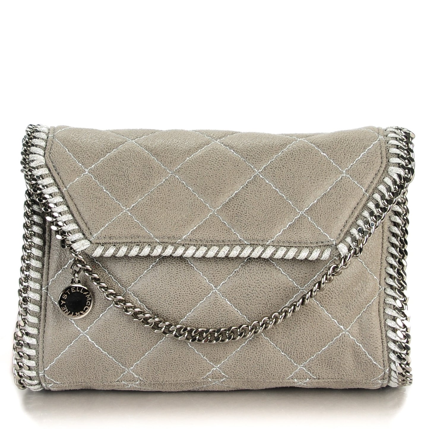 Shaggy Deer Quilted Mini Falabella Light Grey