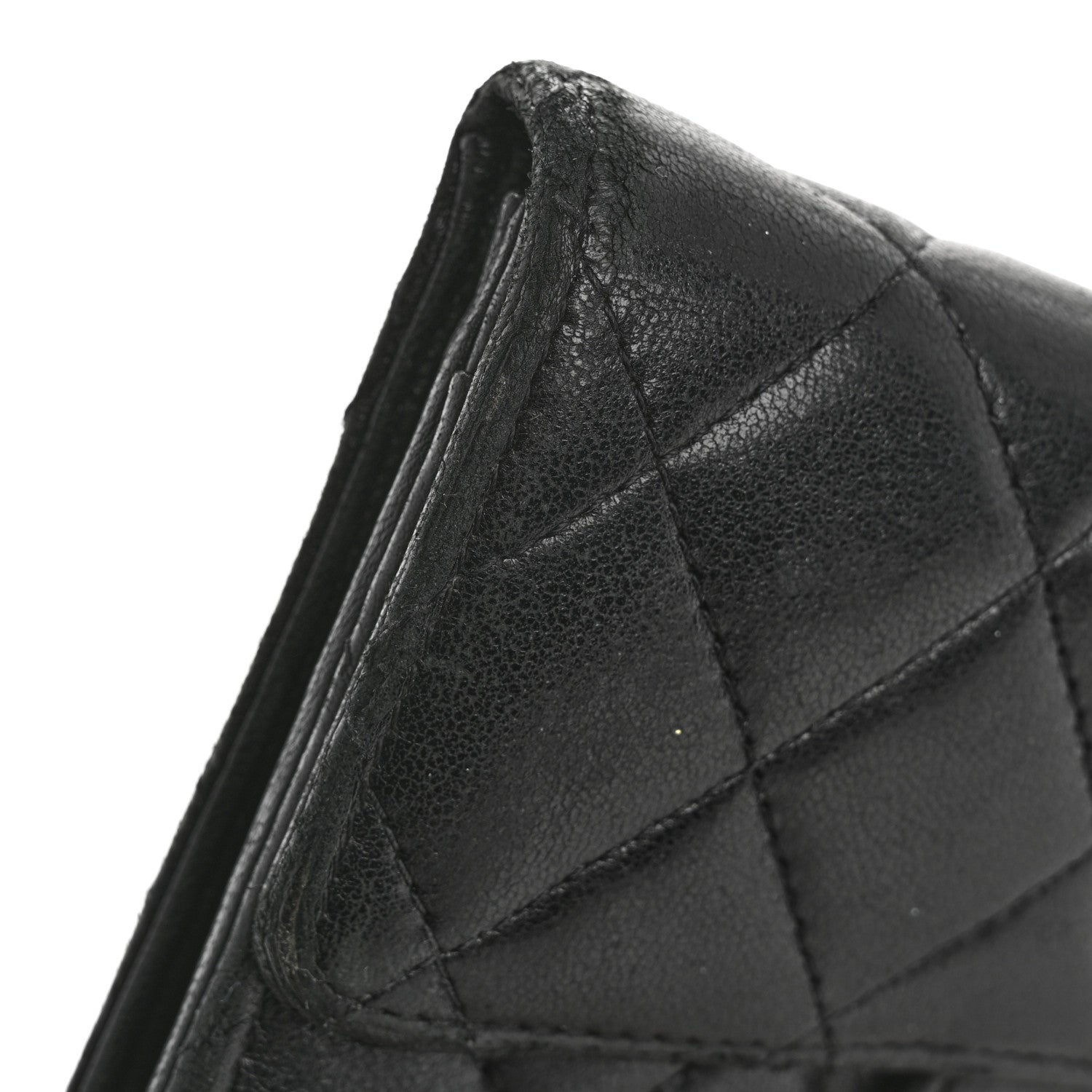Chanel Lambskin Quilted Medium Flap Wallet Black 10 of 14