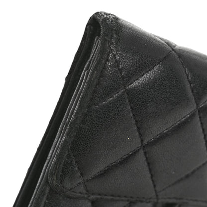 Chanel Lambskin Quilted Medium Flap Wallet Black 10 of 14