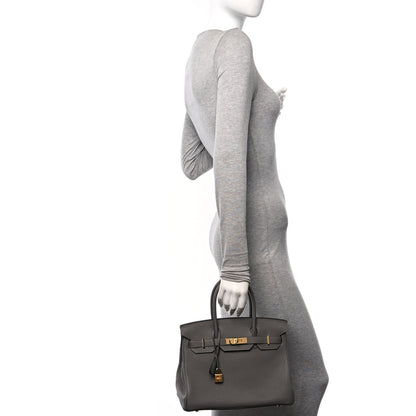 Hermes Togo Birkin 30 Gris Meyer 2 of 10