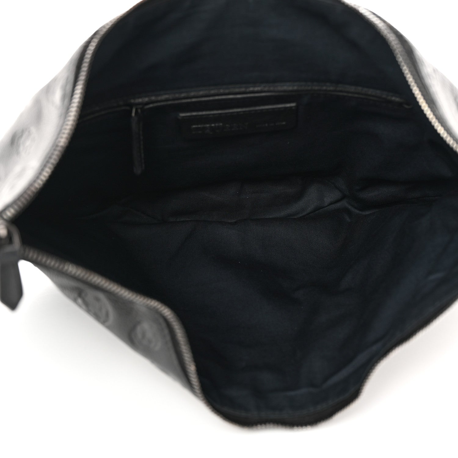 Alexander McQueen Calfskin Skull Embossed De Manta Clutch Black 6 of 10