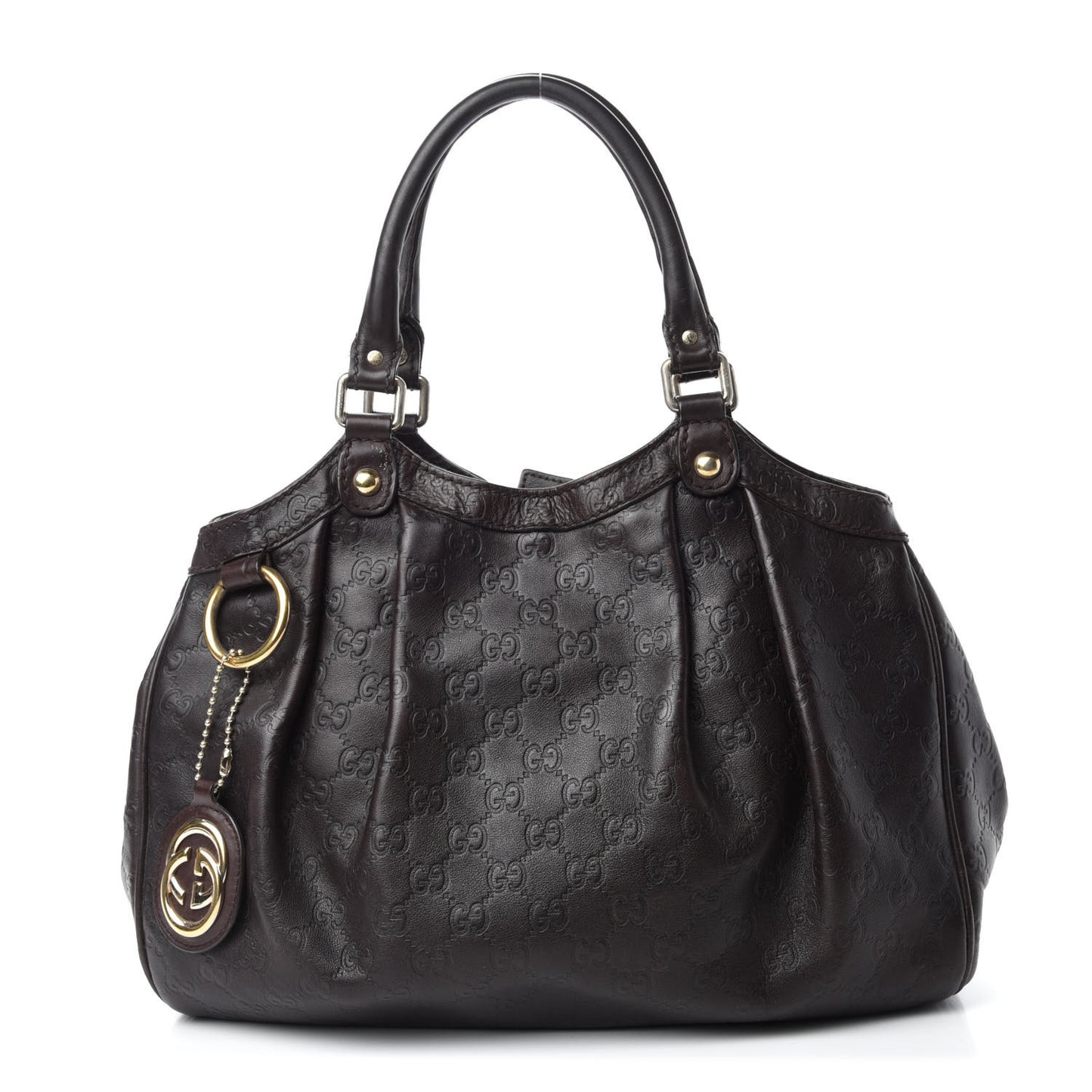 Guccissima Medium Sukey Tote Chocolate