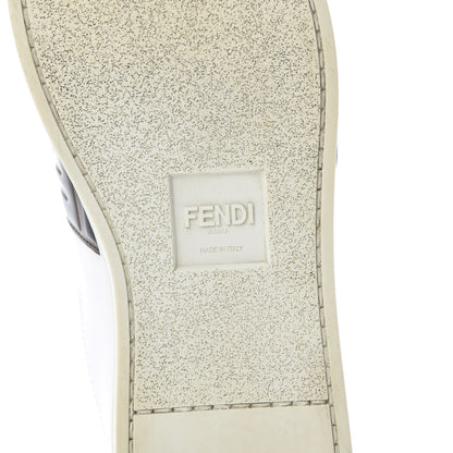 Fendi Vitello FF Embossed Womens Slip On Sneakers 37 Ultra White Maya Black 6 of 12