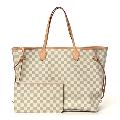 Louis Vuitton Damier Azur Neo Neverfull GM Rose Ballerine 3 of 11