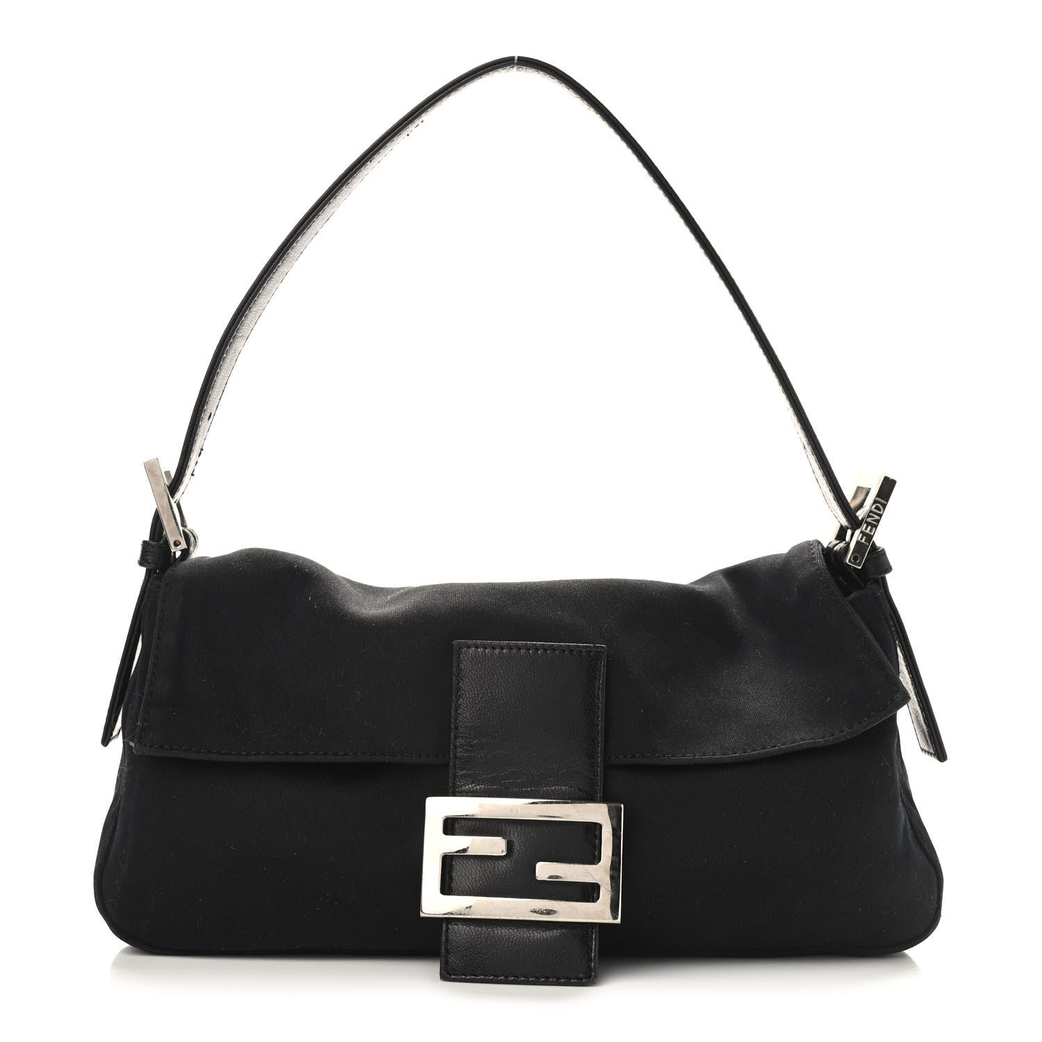 Fendi Canvas Baguette Black 1 of 9