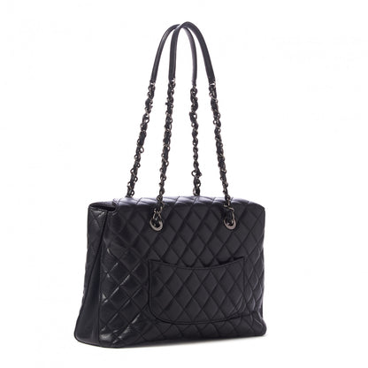 Chanel Caviar Quilted Small City Shopping Tote Black 3 of 9