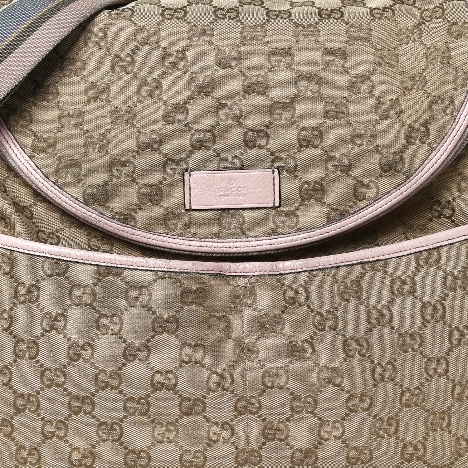 Gucci Monogram Web Diaper Bag Pink 7 of 15