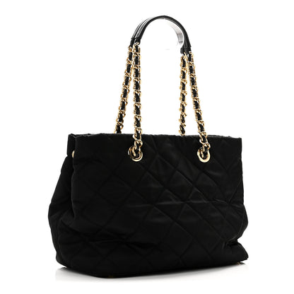 Prada Nylon Tessuto Impuntu Quilted Tote Black 3 of 9