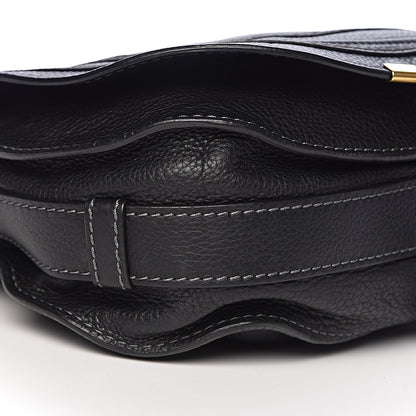 Chloe Calfskin Medium Marcie Round Crossbody Bag Black 9 of 10