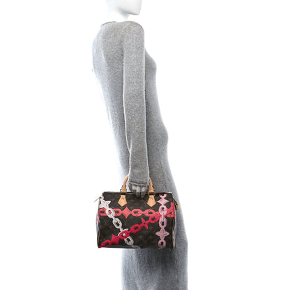 Louis Vuitton Monogram Bay Speedy 30 Rose Ballerine Poppy 2 of 12
